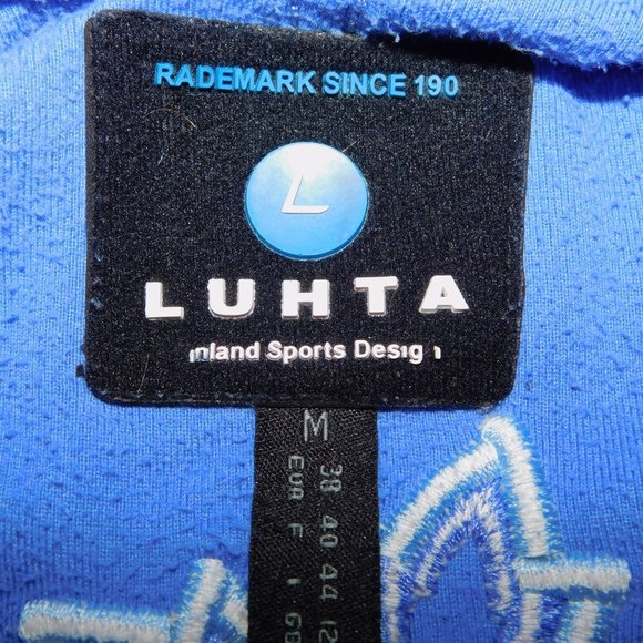 LUHTA Finland Womens M /10 Pullover 1/4 Zip Fleece embroidered Bird Flower *READ - Picture 7 of 13